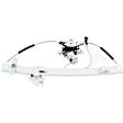Front, Driver and Passenger Side Power Window Regulator, With Motor