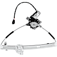 Front, Driver and Passenger Side Power Window Regulator, With Motor