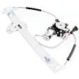 Front, Driver and Passenger Side Power Window Regulator, With Motor