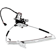 Front, Driver and Passenger Side Power Window Regulator, With Motor