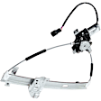 Front, Driver and Passenger Side Power Window Regulator, With Motor