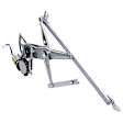 Front, Driver and Passenger Side Power Window Regulator, With Motor