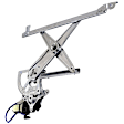 Front, Driver and Passenger Side Power Window Regulator, With Motor