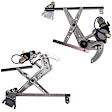 Front, Driver and Passenger Side Power Window Regulator, With Motor