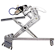 Front, Driver and Passenger Side Power Window Regulator, With Motor
