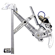 Front, Driver and Passenger Side Power Window Regulator, With Motor
