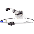 Front and Rear, Driver and Passenger Side Power Window Regulator, With Motor