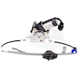 Front and Rear, Driver and Passenger Side Power Window Regulator, With Motor