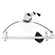 Front and Rear, Driver and Passenger Side Power Window Regulator, With Motor