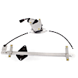 Front and Rear, Driver and Passenger Side Power Window Regulator, With Motor