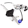 Front and Rear, Driver and Passenger Side Power Window Regulator, With Motor