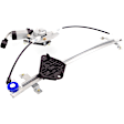 Front and Rear, Driver and Passenger Side Power Window Regulator, With Motor
