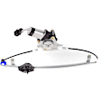 Front and Rear, Driver and Passenger Side Power Window Regulator, With Motor