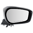 Driver and Passenger Side Mirrors, Power Adjust, Manual Folding, Non-Heated, Textured Black, No Signal Light, No Memory, No Puddle Light, No Auto-Dimming, No Blind Spot Feature