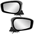Driver and Passenger Side Mirrors, Power Adjust, Manual Folding, Heated, Textured Black, No Signal Light, No Memory, No Puddle Light, No Auto-Dimming, No Blind Spot Feature