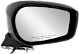 Driver and Passenger Side Mirrors, Power Adjust, Manual Folding, Heated, Textured Black, No Signal Light, No Memory, No Puddle Light, No Auto-Dimming, No Blind Spot Feature