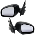 Driver and Passenger Side Mirrors, Manual Adjust, Manual Folding, Non-Heated, Textured Black, No Signal Light, No Memory, No Puddle Light, No Auto-Dimming