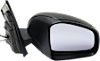 Driver and Passenger Side Mirrors, Manual Adjust, Manual Folding, Non-Heated, Textured Black, No Signal Light, No Memory, No Puddle Light, No Auto-Dimming