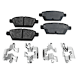 2011 Ford Fusion - Front and Rear Ceramic Brake Pad Set, 3.0L 6Cyl, FLEX