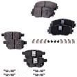 2014-2019 Toyota Corolla - Front And Rear Brake Pad Set, Ceramic