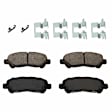 Front and Rear Brake Pad Set, Ceramic