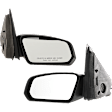 Driver and Passenger Side Non-Towing Mirrors, Manual Adjust, Non-Folding, Non-Heated, Textured Black, No Signal Light, No Memory, No Puddle Light, No Auto-Dimming
