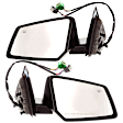 Driver and Passenger Side Mirrors, Power Adjust, Power Folding, Heated, Paintable, In-housing Signal Light, With memory, No Puddle Light, No Auto-Dimming, No Blind Spot Feature