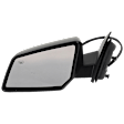 2009 Chevrolet Traverse - Driver and Passenger Side Mirror, Without Power s, Power Adjust, Heated, Textured Black, Manual Folding, No Signal Light, No Blind Spot Feature, Without Memory Recall, No Puddle Light, No Auto-Dimming