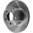 Front and Rear Brake Disc, Natural Finish, Plain Surface, 5 Lugs, Front-279.91 mm/Rear-284.99 mm