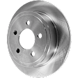 Front and Rear Brake Disc, Natural Finish, Plain Surface, 5 Lugs, Front-279.91 mm/Rear-284.99 mm