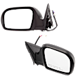 Driver and Passenger Side Mirrors, Power Adjust, Manual Folding, Heated, Textured Black, No Signal Light, No Memory, No Puddle Light, No Auto-Dimming, No Blind Spot Feature