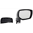 Driver and Passenger Side Mirrors, Power Adjust, Manual Folding, Heated, With 1 Paintable and 1 Textured Black Cap, No Signal Light, Memory, Puddle Light, Auto-Dimming, and Blind Spot Feature