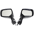 2013-2014 Subaru XV Crosstrek - Driver and Passenger Side Mirror, Power Adjust, Heated, Manual Folding, Paintable, In-housing Signal Light, No Memory, No Puddle Light, No Auto-Dim, No Blind Spot Feature