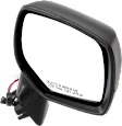 Driver and Passenger Side Mirrors, Power Adjust, Manual Folding, Non-Heated, With 1 Paintable and 1 Textured Black Cap, No Signal Light, Memory, Puddle Light, Auto-Dimming, and Blind Spot Feature
