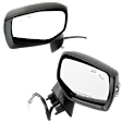 Driver and Passenger Side Mirror, Power Adjust, Heated, Manual Folding, Paintable, In-housing Signal Light, No Memory, No Puddle Light, No Auto-Dim, With Blind Spot Detection in Glass
