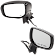 Driver and Passenger Side Mirrors, Power Adjust, Manual Folding, Heated, Textured Black, No Signal Light, No Memory, No Puddle Light, No Auto-Dimming, No Blind Spot Feature
