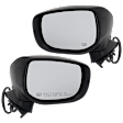 Driver and Passenger Side Mirrors, Power Adjust, Manual Folding, Heated, Paintable, In-housing Signal Light, No Memory, No Puddle Light, No Auto-Dimming, No Blind Spot Feature