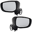 Driver and Passenger Side Mirrors, Power Adjust, Manual Folding, Non-Heated, Textured Black, No Signal Light, No Memory, No Puddle Light, No Auto-Dimming, No Blind Spot Feature