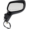 Driver and Passenger Side Mirrors, Power Adjust, Manual Folding, Heated, Paintable, No Signal Light, No Memory, No Puddle Light, No Auto-Dimming, With Blind Spot Light in Housing