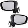 Driver and Passenger Side Mirrors, Power Adjust, Manual Folding, Heated, Paintable, In-housing Signal Light, No Memory, No Puddle Light, No Auto-Dimming, With Blind Spot Light in Housing