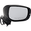 Driver and Passenger Side Mirrors, Power Adjust, Manual Folding, Heated, Paintable, In-housing Signal Light, No Memory, No Puddle Light, No Auto-Dimming, With Blind Spot Light in Housing