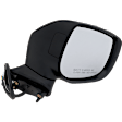 Driver and Passenger Side Mirrors, Power Adjust, Manual Folding, Heated, Paintable, In-housing Signal Light, No Memory, No Puddle Light, No Auto-Dimming, With Blind Spot Light in Housing