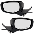 Driver and Passenger Side Mirrors, Power Adjust, Manual Folding, Heated, Paintable, In-Housing Signal Light, No Memory, No Puddle Light, No Auto-Dimming, No Blind Spot Feature