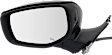 Driver and Passenger Side Mirrors, Power Adjust, Manual Folding, Heated, Chrome, In-Housing Signal Light, With Memory, No Puddle Light, No Auto-Dimming, No Blind Spot Feature