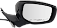 Driver and Passenger Side Mirrors, Power Adjust, Manual Folding, Heated, Chrome, In-Housing Signal Light, With Memory, No Puddle Light, No Auto-Dimming, No Blind Spot Feature