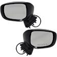 Driver and Passenger Side Mirror, Power Adjust, Non-Heated, Manual Folding, Textured Black, No Signal Light, No Memory, No Puddle Light, No Auto-Dim, No Blind Spot Feature