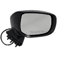 Driver and Passenger Side Mirror, Power Adjust, Non-Heated, Manual Folding, Textured Black, No Signal Light, No Memory, No Puddle Light, No Auto-Dim, No Blind Spot Feature