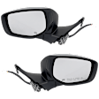 Driver and Passenger Side Mirrors, Power Adjust, Power Folding, Heated, Chrome, In-Housing Signal Light, With Memory, No Puddle Light, No Auto-Dimming, With Blind Spot Detection in Glass