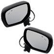 Driver and Passenger Side Mirror, Power Adjust, Heated, Manual Folding, Paintable, In-housing Signal Light, No Memory, No Puddle Light, No Auto-Dim, With Blind Spot Detection in Glass