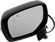 Driver and Passenger Side Mirror, Power Adjust, Heated, Manual Folding, Paintable, In-housing Signal Light, No Memory, No Puddle Light, No Auto-Dim, With Blind Spot Detection in Glass